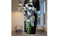 Cascading Blossom Floral Arrangement Lifelike Look Waterfall Floral Arrangement