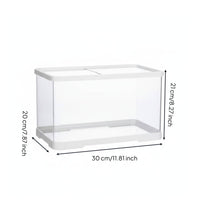 Transparent Reptile Habitat Easy Clean Clear Terrarium Acrylic Reptile Tank for Amphibian Keepers, Desktop