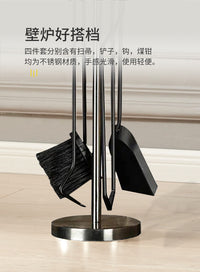 壁炉工具 真火壁炉清灰工具四件套 不锈钢