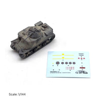 Highly Detailed 1/144 Scale Armored Vehicle Model Display Base Included Collectible