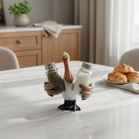 Seabird Seasoning and Pepper Shaker Set Cute Design Coastal Table Decor