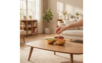 Faceted Three-Compartment Dish with Handle Long-Lasting 3-Compartment Condiment Bowl Compact Dipping Tray Food Safe for Home Dining
