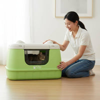 Enclosed Litter Box Easy to Hygienic Pet Care Privacy