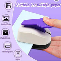 Single Hole Punch Compact Lever Crafting Tool Portable Single Hole Perforator for Teachers, Card Making, Home Crafting, Classroom