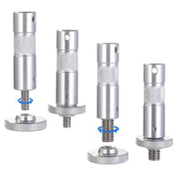 16mm Aluminum Column Connector with 3/8 and 1/4 Thread Adapter for Photography
