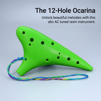 12 Hole Alto C Musical Instrument, Instrument Gift for Beginners, 12 Hole Ocarina Instrument, Musica - Image 3