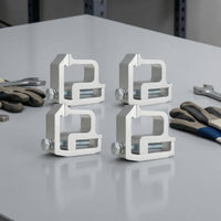 4 Pieces Heavy Duty Recreational Vehicle Shell Mounting Clamps Secure Truck Topper Clamps Sturdy Recreational Vehicle Shell Clamp Compact for Campers