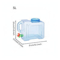 Large Capacity Water Storage Container Food Grade Camping Water Container Phthalate-Free Safe for Car Use, Travel