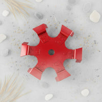 Trenching Wheel Rust-Proof 6-Blade Weeder Head Wear-Resistant for Farm, Farmers