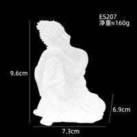 Transparent Resin Buddha Figurine for Home Decor