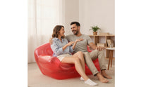 Transparent Inflatable Sofa Thick PVC Inflatable Couch Portable Inflatable Couch Lightweight for Adults, Teens, Dorm Room, Apartments