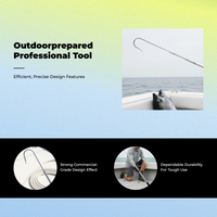 Telescopic stainless steel fishing gaff