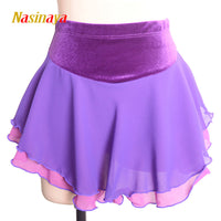 福诺定做女童成人花样滑冰服表演比赛考级短裙skating skirt8