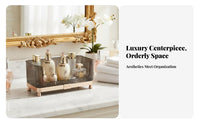 Tiered Cosmetic organizer Luxury Design Countertop Organizer 360-Degree Rotation