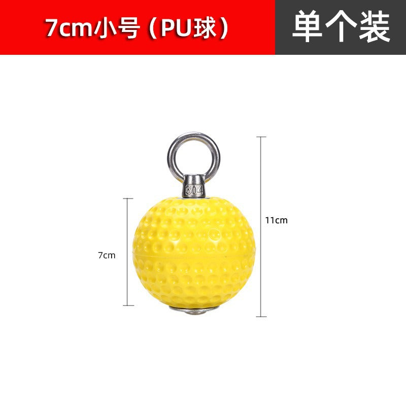 7CM / Yellow Pu Ball Bag