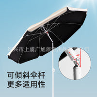 户外黑胶摆摊伞商用防晒遮阳伞折叠便携大号太阳伞出摊露营沙滩伞