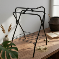 Folding Saddle Rack Foldable Folding Saddle Stand Easy to Storage for Tack Room