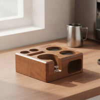 Coffee Tamping Station Multi-Slot Coffee Tamper Holder Polished for Baristas