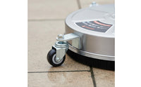 Commercial Grade Stainless Steel Rotary Floor Scrubber 4000 PSI 20 Inch Pressure Washer Surface Cleaner Splash-Clear Skirt for Driveway