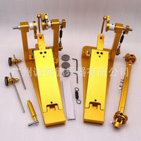 Aluminum Alloy Frosted Jazz Drum Bass Drum Double Pedal Practice Accessory