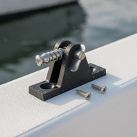 Spring-Loaded Marine Mounting Bracket Nylon Bracket with Pull Pin Black Sturdy for Boat Owners