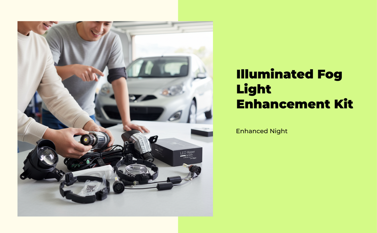 Twin LED Fog Light Assembly with Clear Lens, DRL Kit