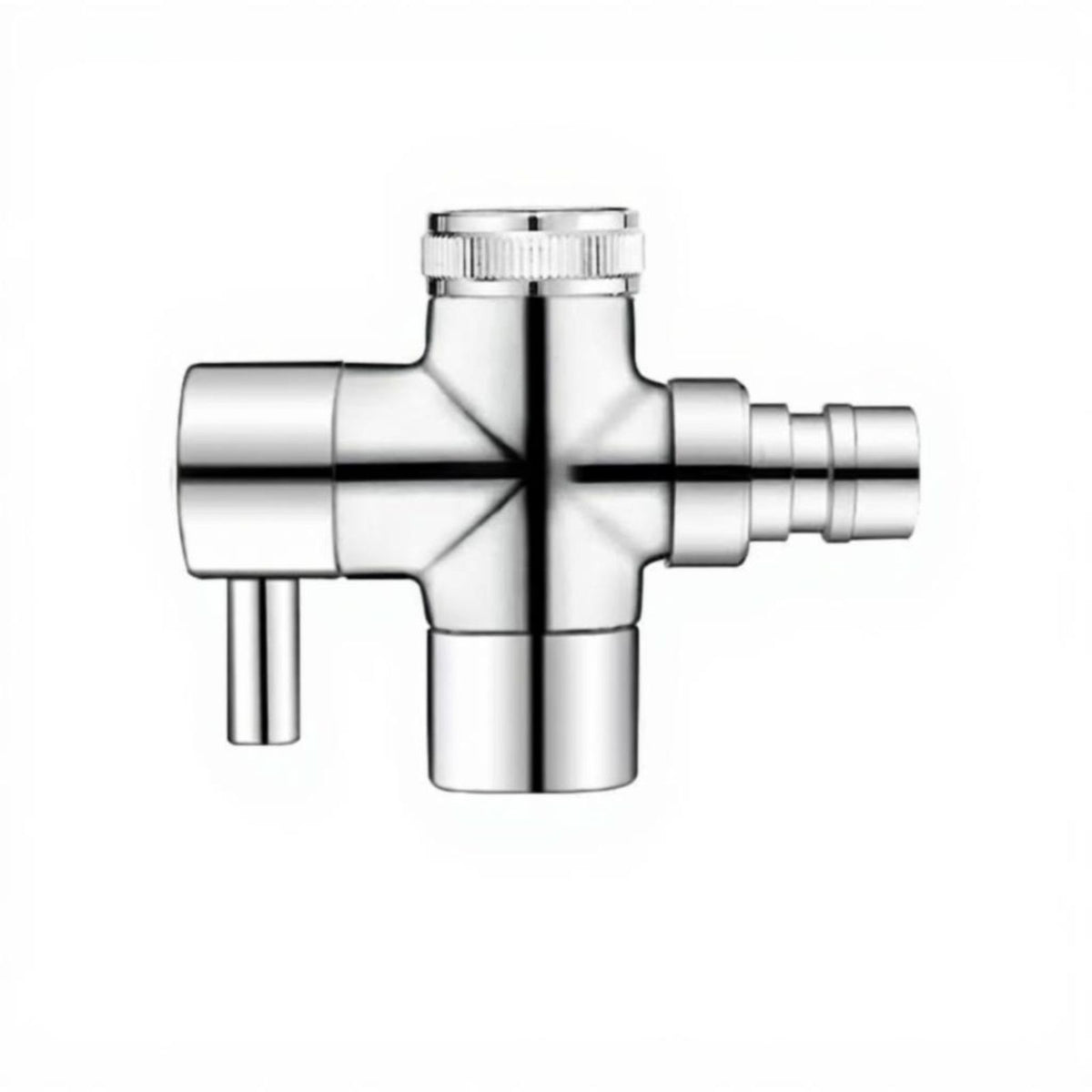 Brass Faucet Splitter, Double Outlet Adapter, Kitchen Sink Connector, Universal Copper Converter