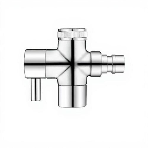 Brass Faucet Splitter, Double Outlet Adapter, Kitchen Sink Connector, Universal Copper Converter