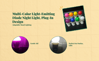 Dimmable LED night light, lavender