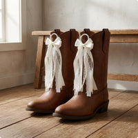 Decorative Boot Ornament Satin Bow Ribbon Boot Ornament Layered