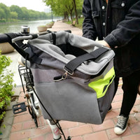 Front Cycle Pet Carrier Structured Cycle Carrier Easy to Pet-Friendly Bike Basket for Biking Trips