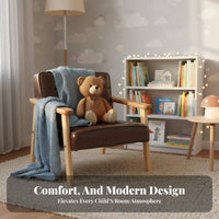 Padded Toddler Chair Soft and Comfortable Miniature Tufted Armchair for Toddlers