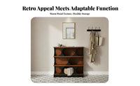 Vintage design Arched Top Cabinet Multi-Functional shelving unit adaptable Storage Furniture Space-Saving for Apartment Dwellers, Interior Design aficionados, Entryway, Living Room, Home Office, Bedroom