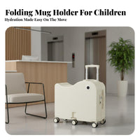 creatureShaped Rolling Luggage Spacious Interior Ride-on Suitcase Pull Strap