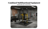 Full Body Workout Multifunctional Pull up Station Adjustable Height Pull up Bar Station Stable Base Home Gym Strength Training Station Heavy Duty for Adults, Women, Family, Bodyweight Exercise, Calisthenics, Indoor, Garage