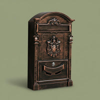 Custom House Number Mailbox Weather Resistant Ornate Post Box Easy Installation