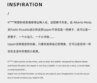 【Unicafurn】北欧梯子架沙发边几角几家用折叠多功能三步人字梯