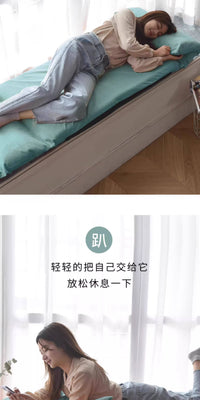 懒人沙发飘窗坐垫折叠沙发椅子飘窗午休美人塌哺乳床上靠背榻榻米 【折叠加长款】薄荷绿