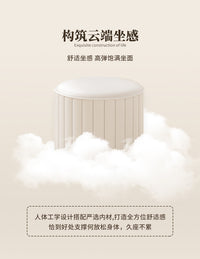 三梦小凳子家用矮凳圆坐墩简约换鞋凳沙发茶几方板凳南瓜实木皮凳