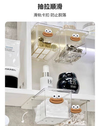 卫生间镜柜收纳盒化妆品架子置物架抽拉隐藏壁挂免打孔浴室整理架