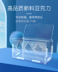 芦丁鸡喂食器鸟类防刨食槽喂食盒透明亚克力防溅自动下料鸡箱造景