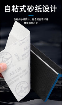 Corner Sandpaper Holder Handheld Wall Sander with Self-Adhesive Sanding Sheets