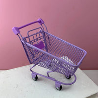 Miniature Supermarket Shopping Cart Toy for Kids