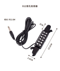 Guitar Pickup P-011 for Acoustic Guitar, ABS Material, Paper Box Packaging