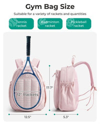 Cross-border Hot-Selling Tennis and Badminton Racket Sports Backpack with Independent Shoe Compartment and Quilted Design