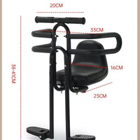 Front-Mounted Child Bike Seat with Full Enclosure