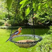 Hanging Bird Feeder Outdoor Decorative Bird Bath Pendant Balcony Garden Hummingbird Feeder