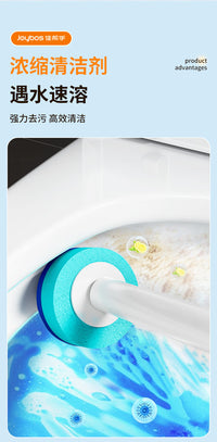 Jiabangshou Disposable Wall-Mounted Toilet Brush with 18 Heads, Modern Minimalist Style