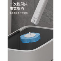 Disposable Toilet Brush Set with Dissolvable Refills