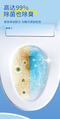 Yunlei Disposable Toilet Brush with Dissolvable Heads, Wall-Mounted